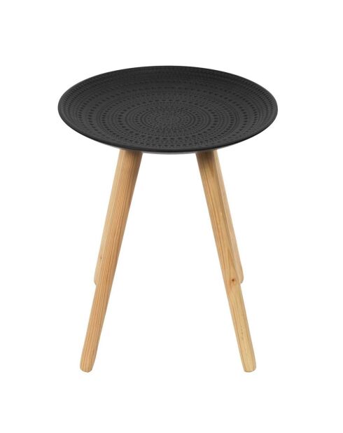 2 Tables gigognes Relief noir/marron