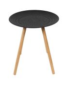 2 Tables gigognes Relief noir/marron