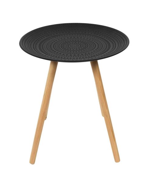 2 Tables gigognes Relief noir/marron