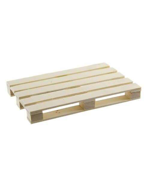 4 Dessous de verre palette beiges - 12.1x1.5x8 cm