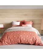 Parure housse de couette Kayle rouge