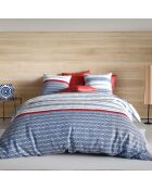 Juego de funda nórdica azul Santorini