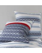 Juego de funda nórdica azul Santorini