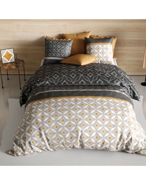 Parure housse de couette Ota grise