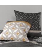 Parure housse de couette Ota grise