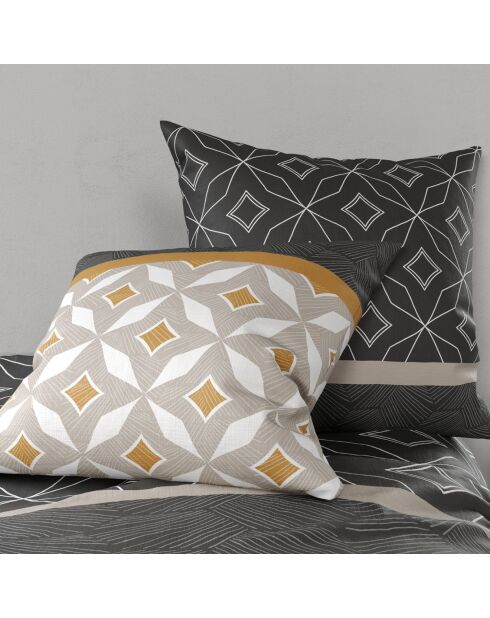 Parure housse de couette Ota grise