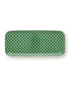 6 Plats rectangulaire en Porcelaine Suki vertes - D.11.8 cm