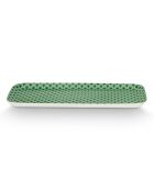 6 Plats rectangulaire en Porcelaine Suki vertes - D.11.8 cm