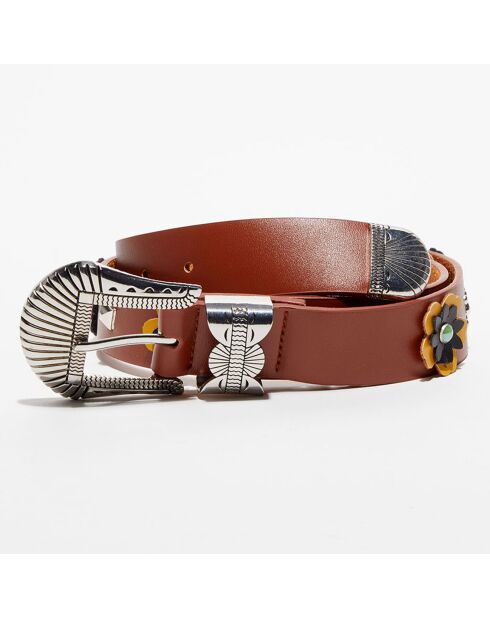 Ceinture en Cuir Marge marron