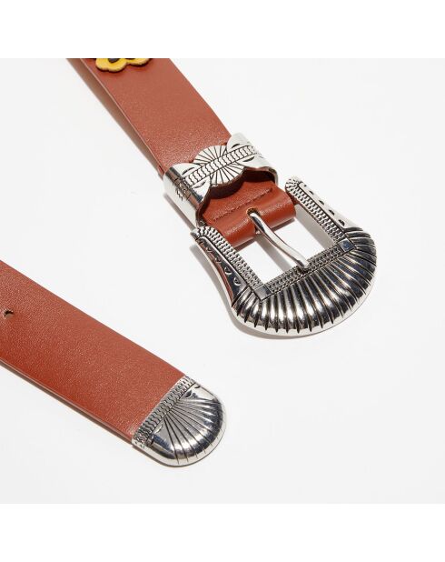 Ceinture en Cuir Marge marron