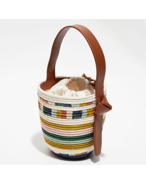 Sac à main Rainbow Block Stripe multicolore - 16x12x16 cm