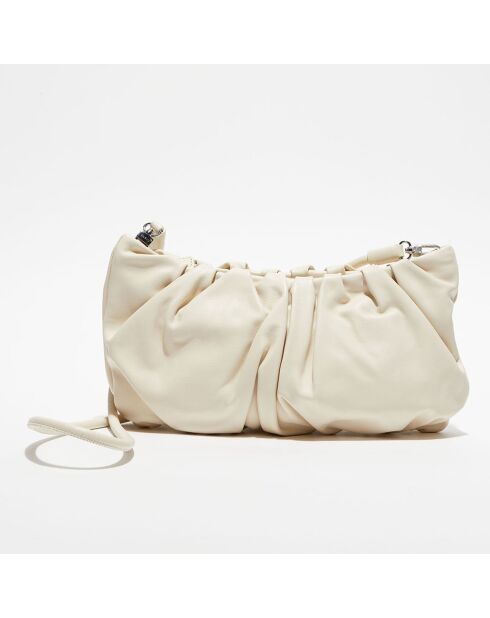 Sac à main en Cuir Bean Bag beige clair - 35x19x8,5 cm