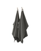 2 toallas de mano de gasa de algodón granítico Gaïa - 50x70 cm