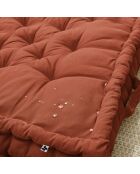 Coussin de sol Kala terracotta - 50x50 cm