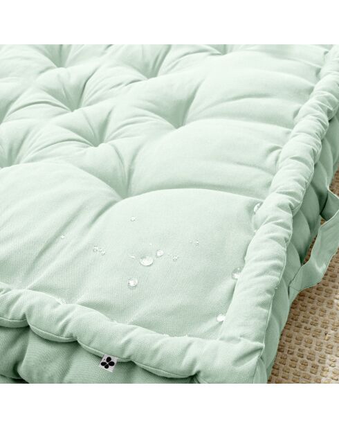 Coussin de sol Kala menthe - 50x50 cm
