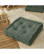 Coussin de sol Kala romarin - 50x50 cm