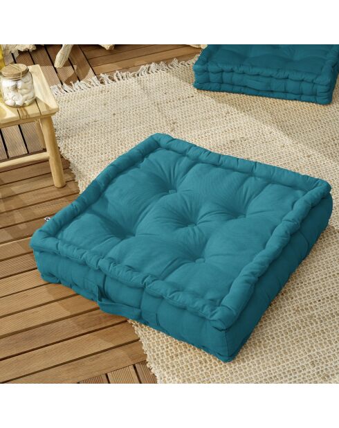 Coussin de sol Kala paon - 50x50 cm
