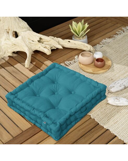 Coussin de sol Kala paon - 50x50 cm