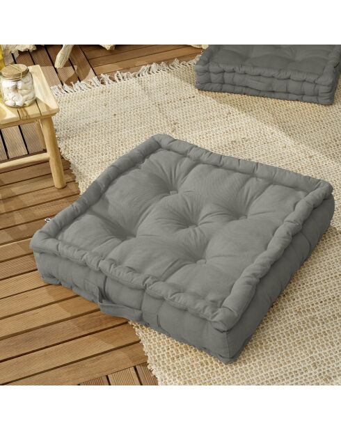 Coussin de sol Kala granit-  50x50 cm