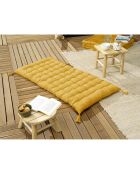 Matelas de sol avec pompons Kala safran - 60x120 cm