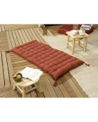 Matelas de sol avec pompons Kala terracotta - 60x120 cm