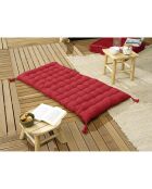 Matelas de sol avec pompons Kala cerise - 60x120 cm