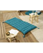 Matelas de sol avec pompons Kala paon - 60x120 cm