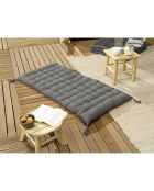 Matelas de sol avec pompons Kala granit - 60x120 cm