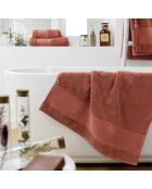 Telo doccia Garance in terracotta - 70x30 cm