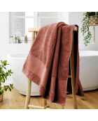 Asciugamano da bagno Garance in terracotta - 90x150 cm