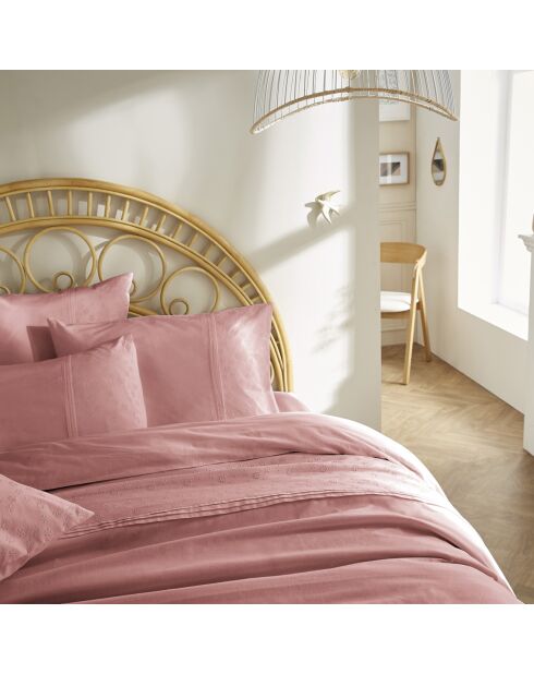 Housse de couette Jeanne rose boisé