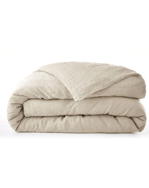 Housse de couette 100% Lin Soline sable