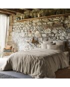 Housse de couette 100% Lin Soline sable