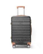 3 Valises 4 roues doubles Madeleine 50/60/70 cm noires