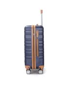 Valise Cabine 4 roues doubles Madeleine 50 cm bleu marine