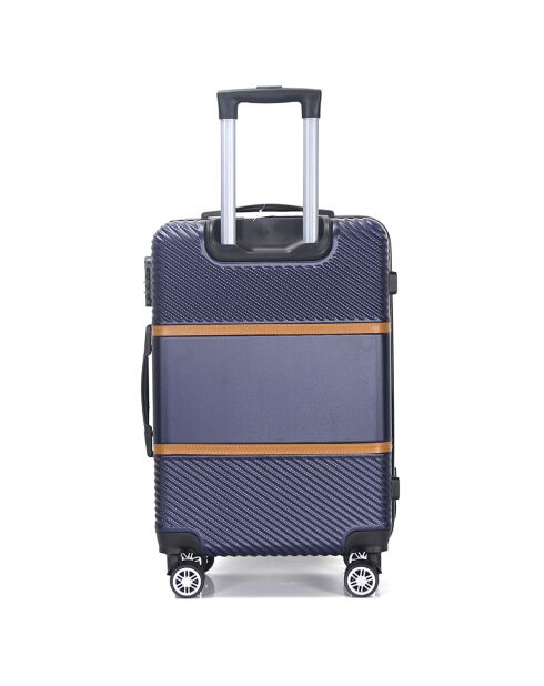 3 Valises 4 roues doubles Opera 50/60/70 cm bleu marine