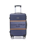 Valigia Opera Long Stay con 4 ruote doppie 70 cm blu marino