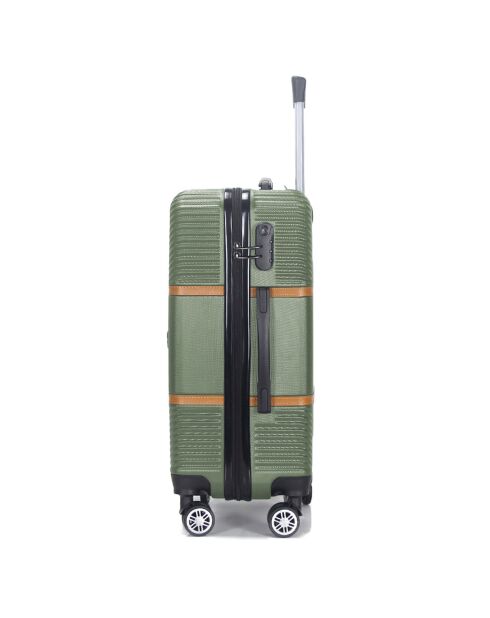 Valise Cabine 4 roues doubles Opéra 50 cm vert kaki