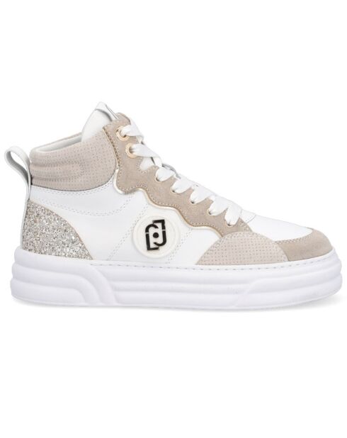 Sneakers en Cuir Clao blanc/beige