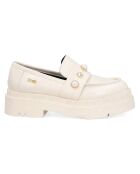 Mocassins en Cuir Love écrus