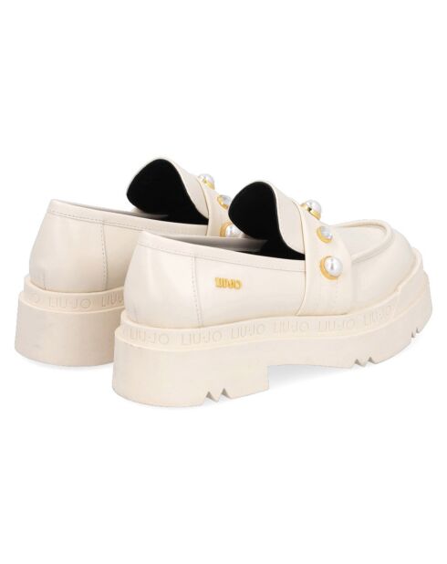 Mocassins en Cuir Love écrus