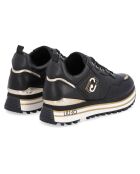 Sneakers en Cuir Axa noir/blanc