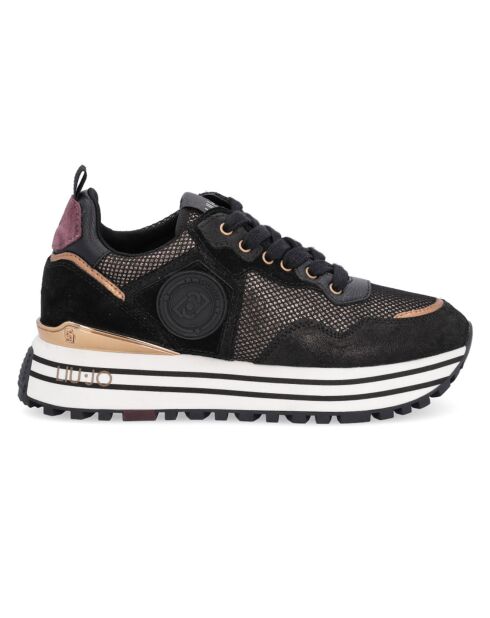 Sneakers en Cuir Noly noir/blanc