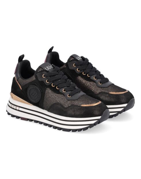 Sneakers en Cuir Noly noir/blanc