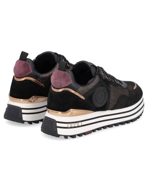 Sneakers en Cuir Noly noir/blanc