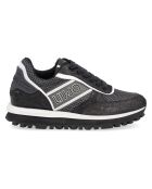 Sneakers en Cuir Up noir/argenté