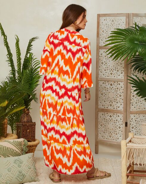 Robe Lilas orange
