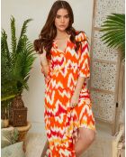Robe Lilas orange
