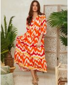 Robe Lilas orange