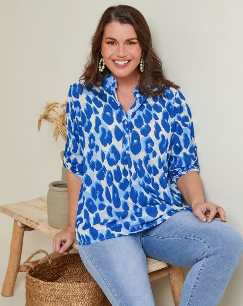 Blouse Marta bleu